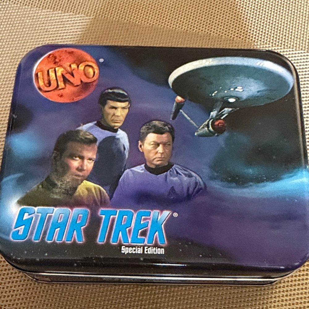 Star Trek Special Edition UNO Tin - Black and Blue